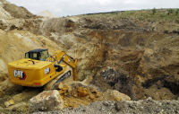 Těžba manganové rudy v Čiatuře
